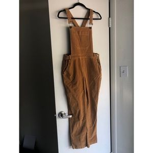 Modcloth Mustard Corduroy Overalls